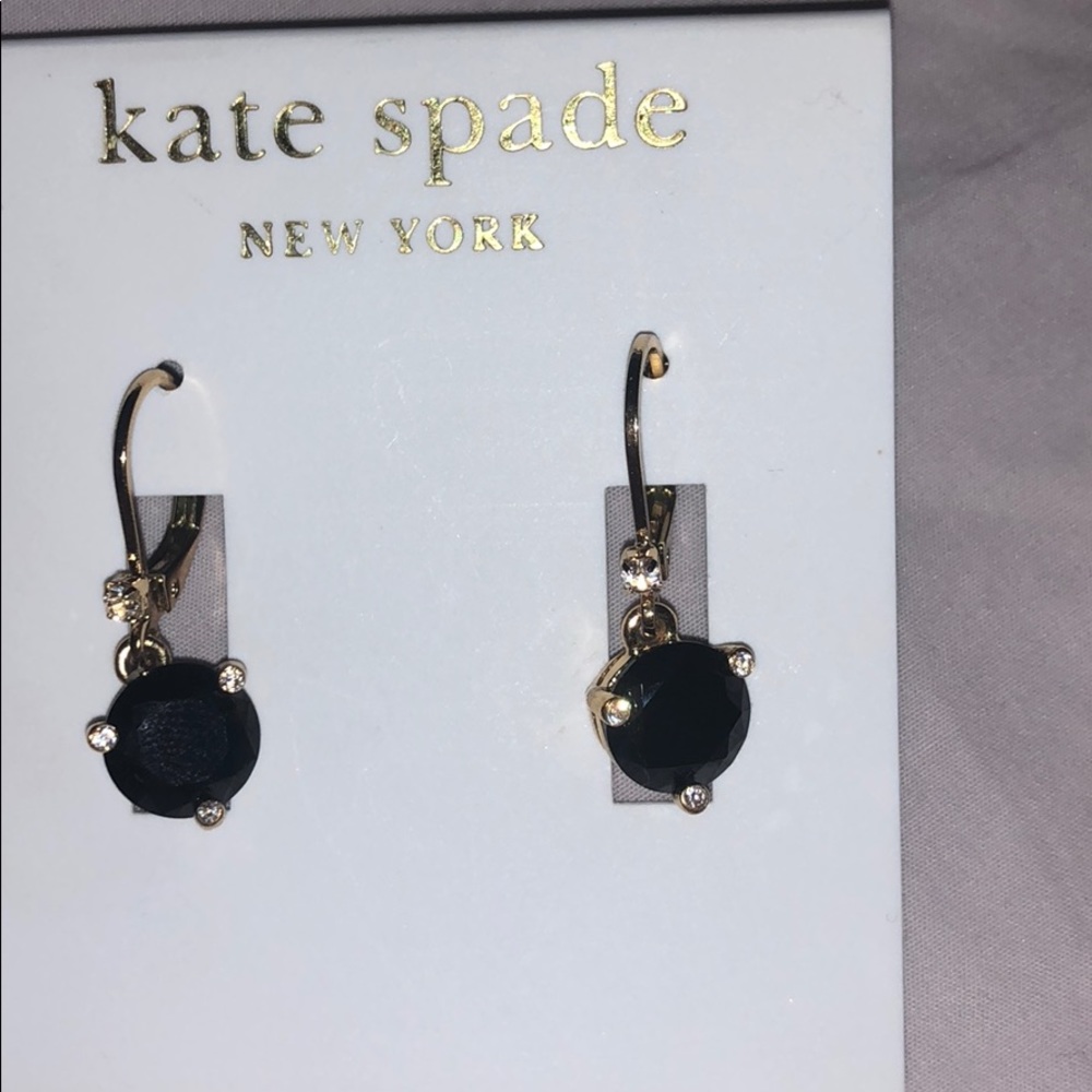Black Kate spade earrings